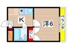 ニッシンビル 1Kの間取り