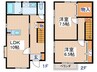 モンフレール 2LDKの間取り