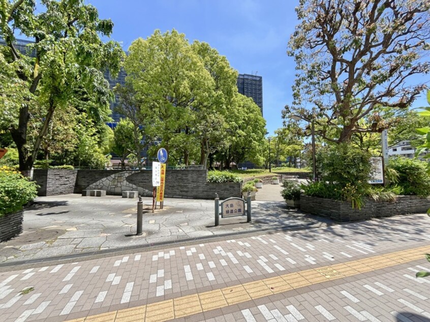 大島緑道公園(公園)まで118m シンセイビル