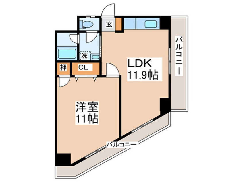 間取図 ニュ－ライフエダ