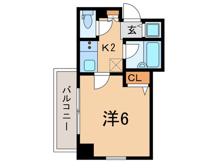 間取り図 クレアシオン六本木(706)