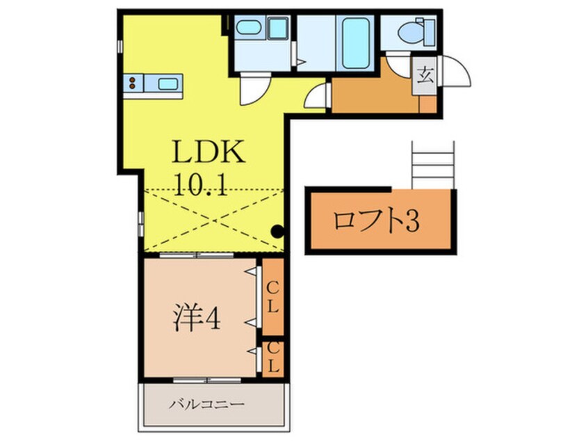 間取図 エルデひばりヶ丘