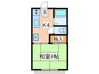 間取図 フォ－ブル谷上Ａ棟