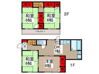 間取図 高田貸家