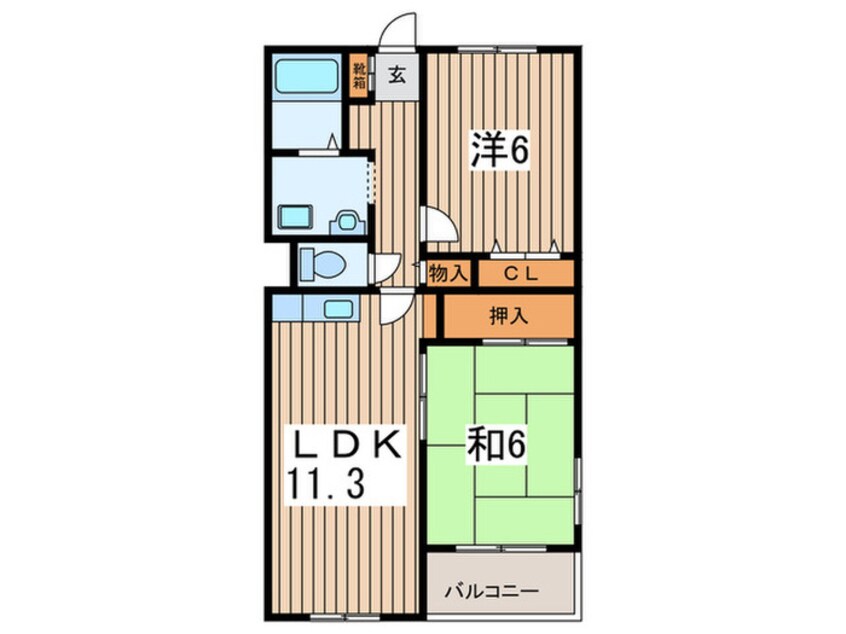 間取図 シャトレ山手台