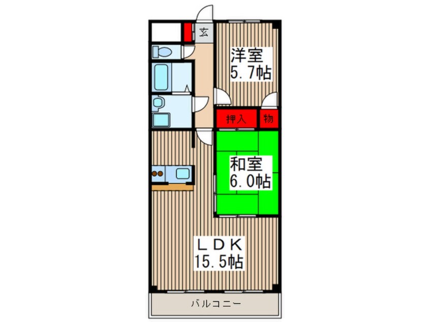 間取図 サンプレミ－ル浦和