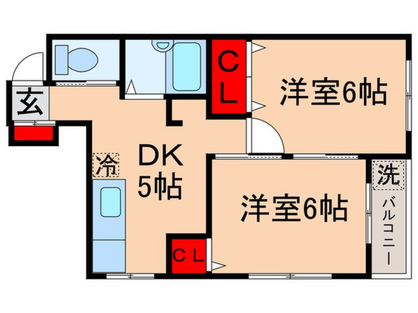 間取図 コ－ポふじ