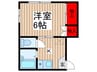ホワイトメゾン 1Kの間取り