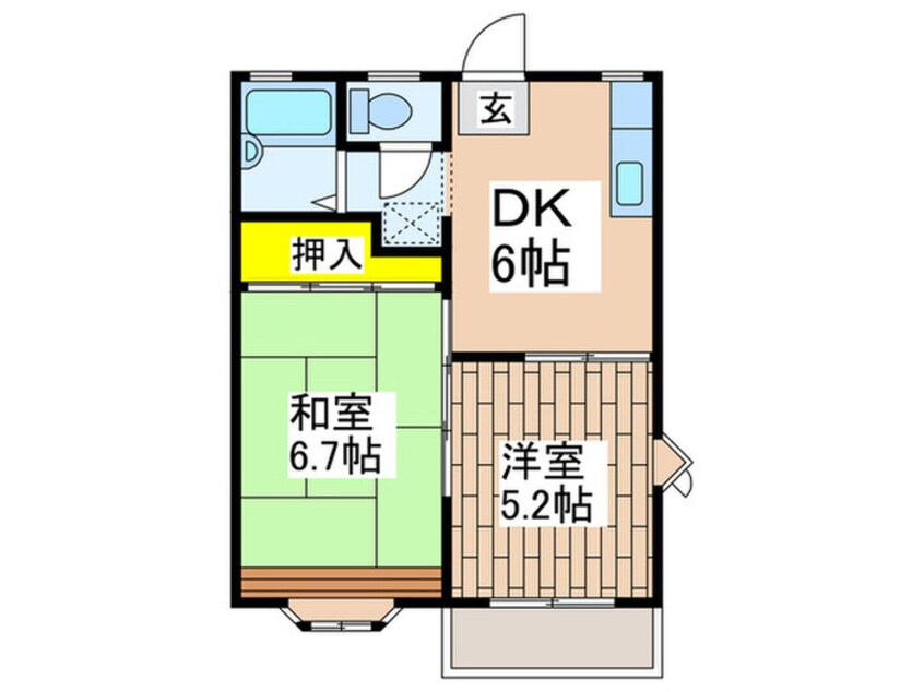 間取図 コ－ポヒロ３