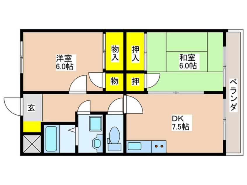 間取図 リバ－サイド西八王子