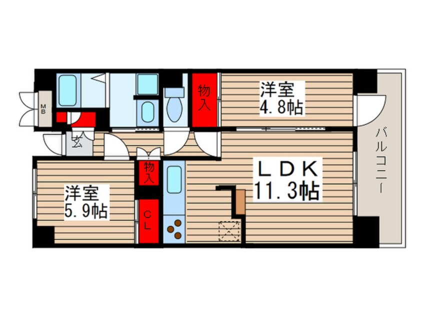 間取図 アポロハイツ