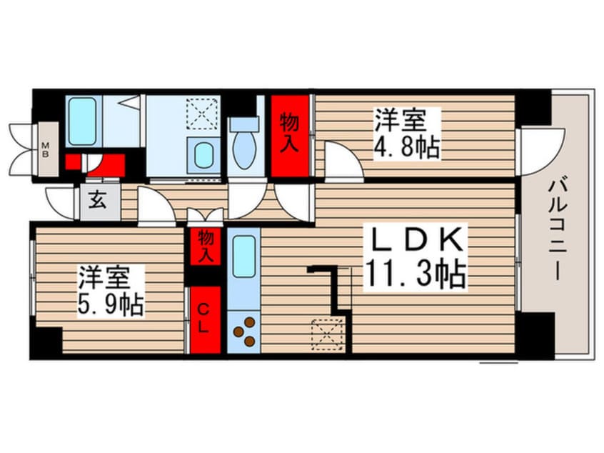 間取図 アポロハイツ