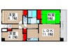アポロハイツ 3LDKの間取り
