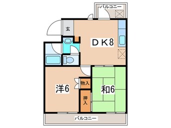 間取図 ヒルズ司Ⅰ号館