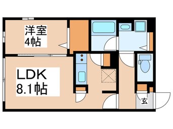 間取図 フラッフィー市谷台町