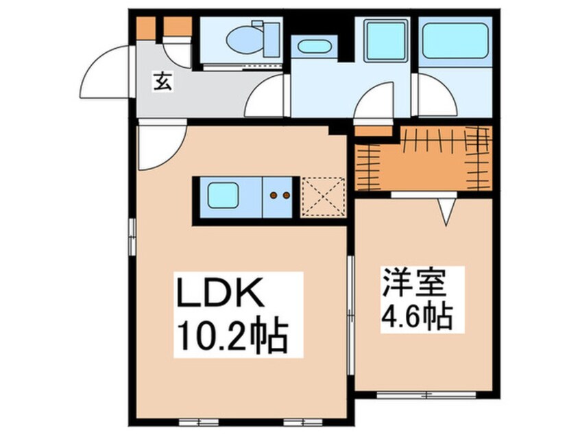 間取図 フラッフィー市谷台町