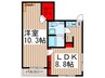 Zeela月島 1LDKの間取り