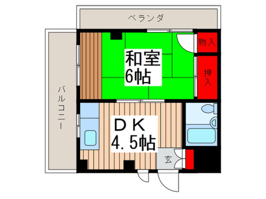 間取図 メゾン中野