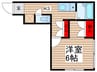 パレノーブル野田花井 1Kの間取り