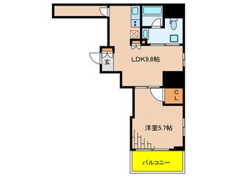 間取図 パークホームズ浜松町（406）