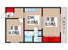 池田ビル 2DKの間取り
