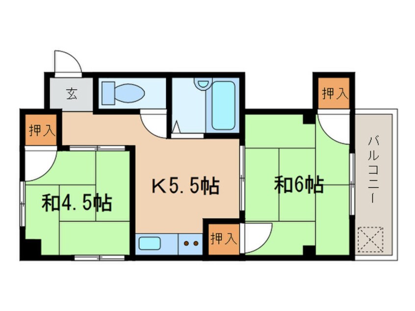 間取図 北林コーポ