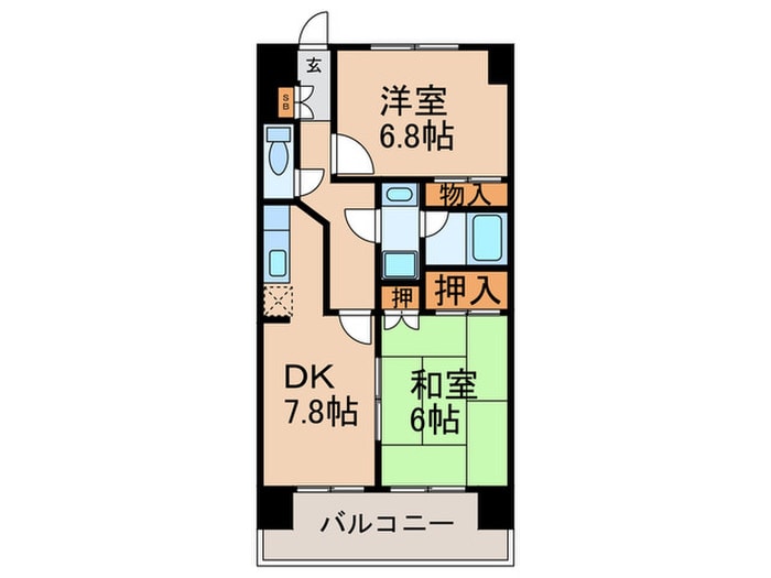 間取り図 パ－ルモア新井堂