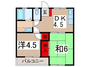 間取図 コーポジュネスＢ