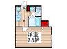 エクセラン元郷Ⅱ 1Kの間取り