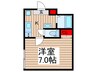 エクセラン元郷Ⅱ 1Kの間取り