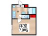 エクセラン元郷Ⅱ 1Kの間取り
