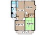 セゾン実 3DKの間取り