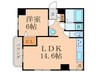 ＫＤハイム 1LDKの間取り