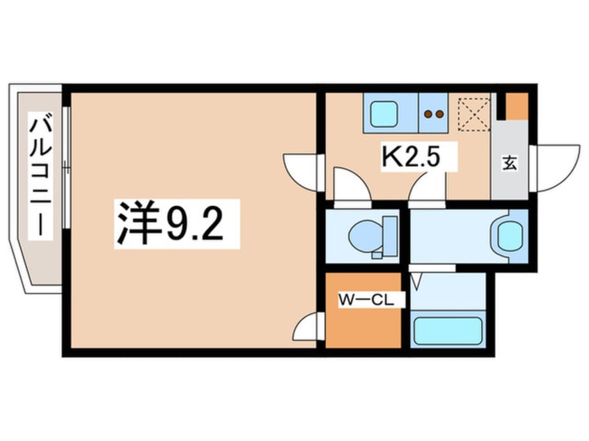 間取図 アザーレ・ディオン三田