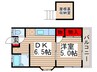 コーポウィンディー 1DKの間取り