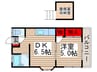 コーポウィンディー 1DKの間取り
