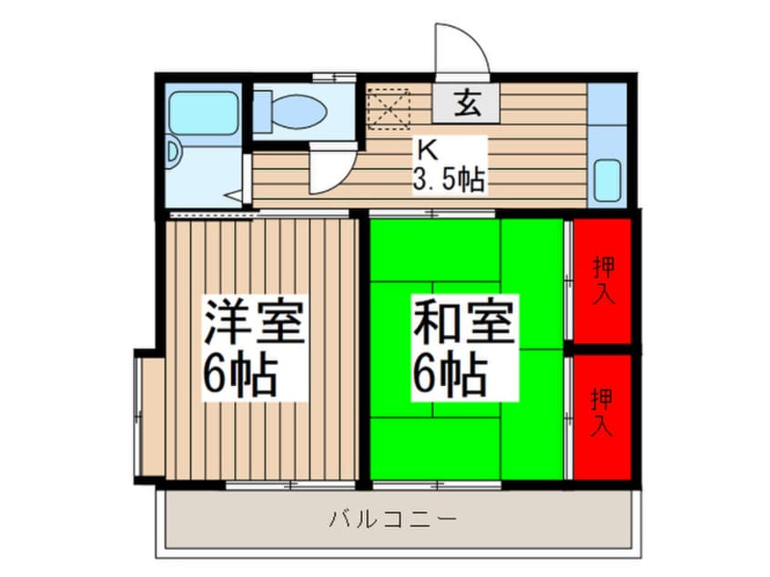 間取図 ウエストキャッスル諏訪