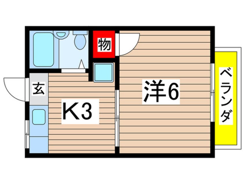 間取図 レピュート高岡B