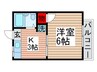 レピュート高岡B 1Kの間取り