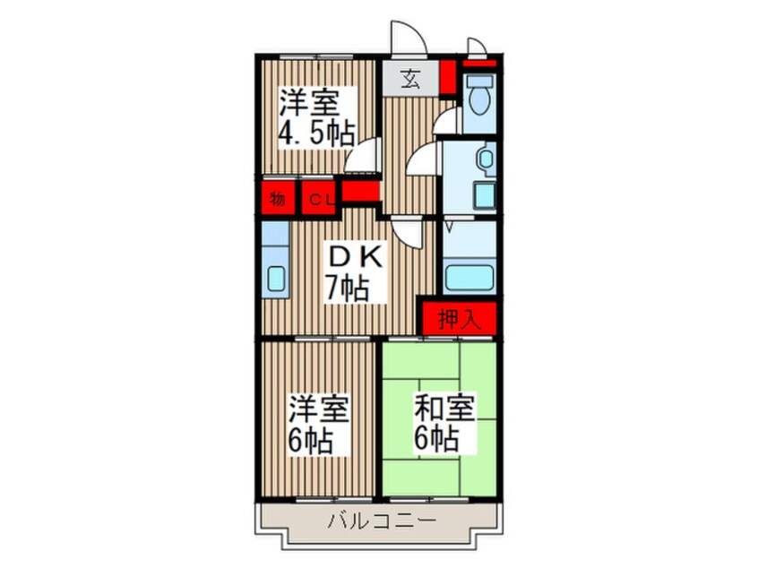 間取図 ラフォーレ壱番館