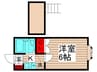 マドカハイツアオイⅠ 1Kの間取り