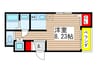 Ｃａｌｍ平井 1Rの間取り
