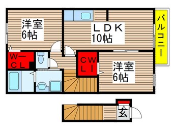間取図 パッシオ－ネＧ