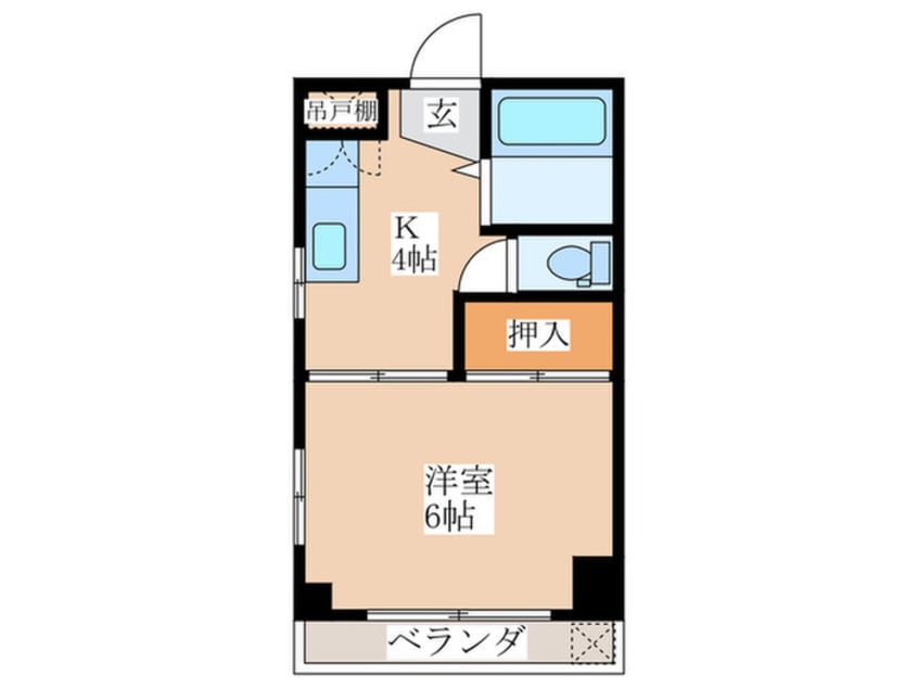 間取図 コーポ熊沢