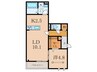 ＷＨＩＴＥ　ＰＡＬＡＣＥ 1LDKの間取り