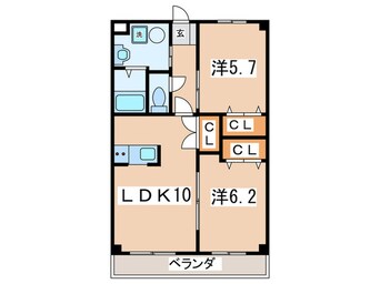 間取図 シィーエム・クイーン