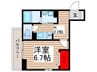 メゾンサニーサイド 1Kの間取り