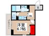 メゾンサニーサイド 1Kの間取り