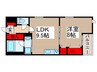 カンパネラ 1LDKの間取り