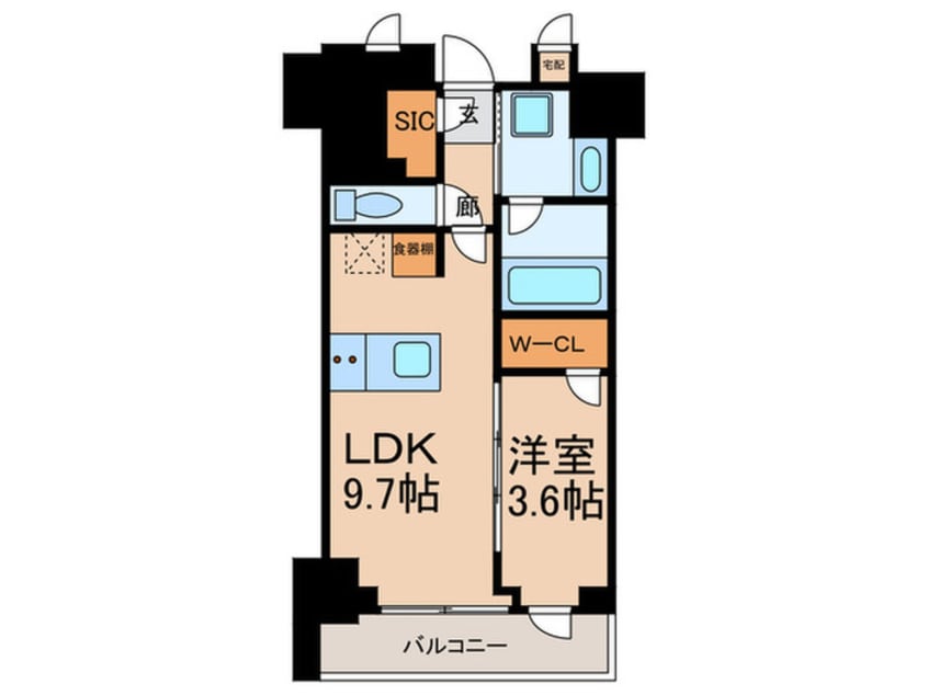 間取図 ザ・パークワンズ日本橋人形町